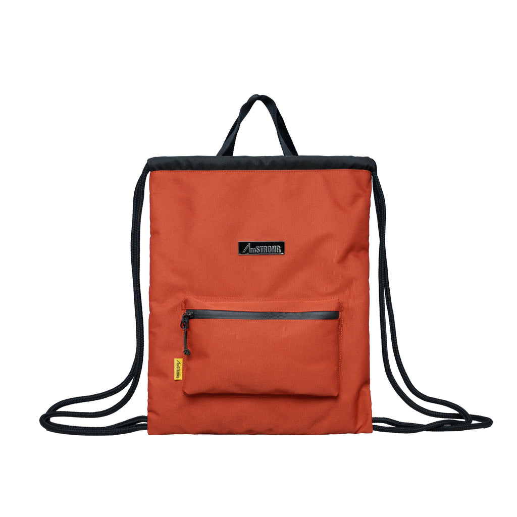 02-DRAWSTRING BAG 索繩包 銹橙色