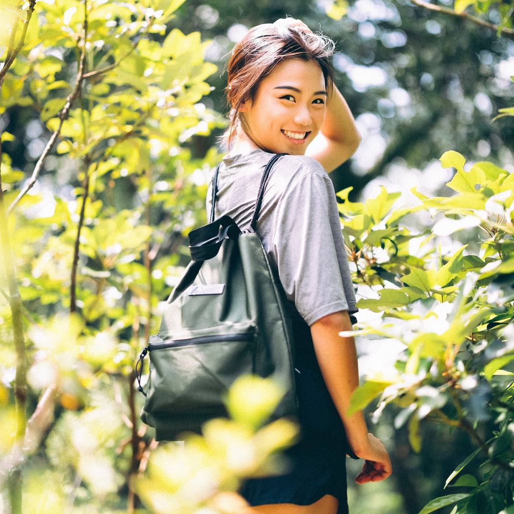 02-DRAWSTRING BAG 索繩包 銹橙色